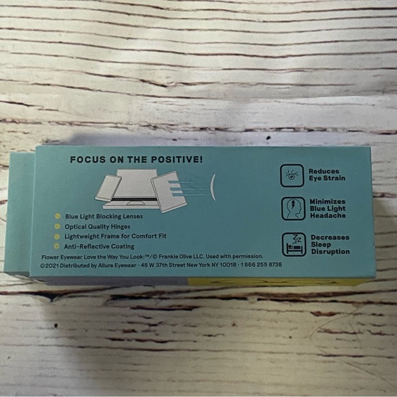 New in Box Flower Eyewear Blue Light Blocking Glasses in Holly Tortoise - Picture 10 of 11